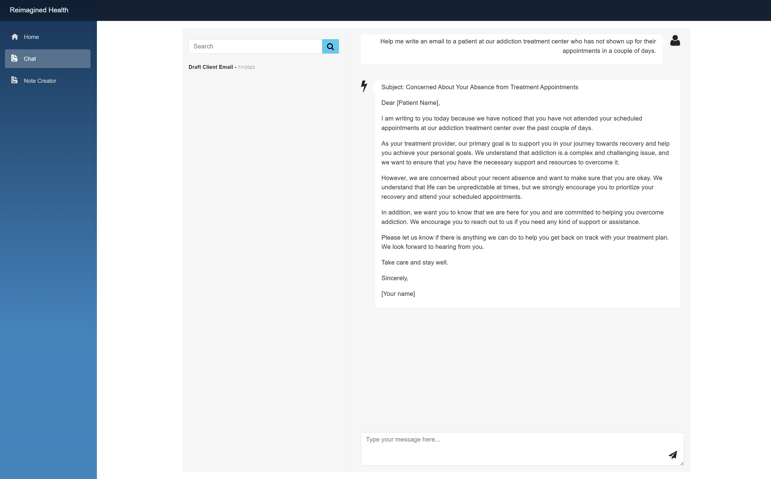 GenerativeAI Patient Outreach